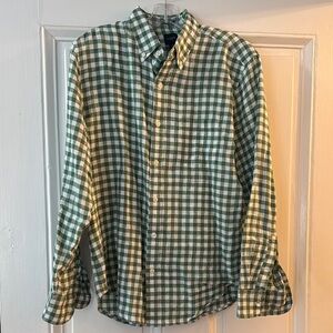 J. Crew Green Checkered Men's Shirt